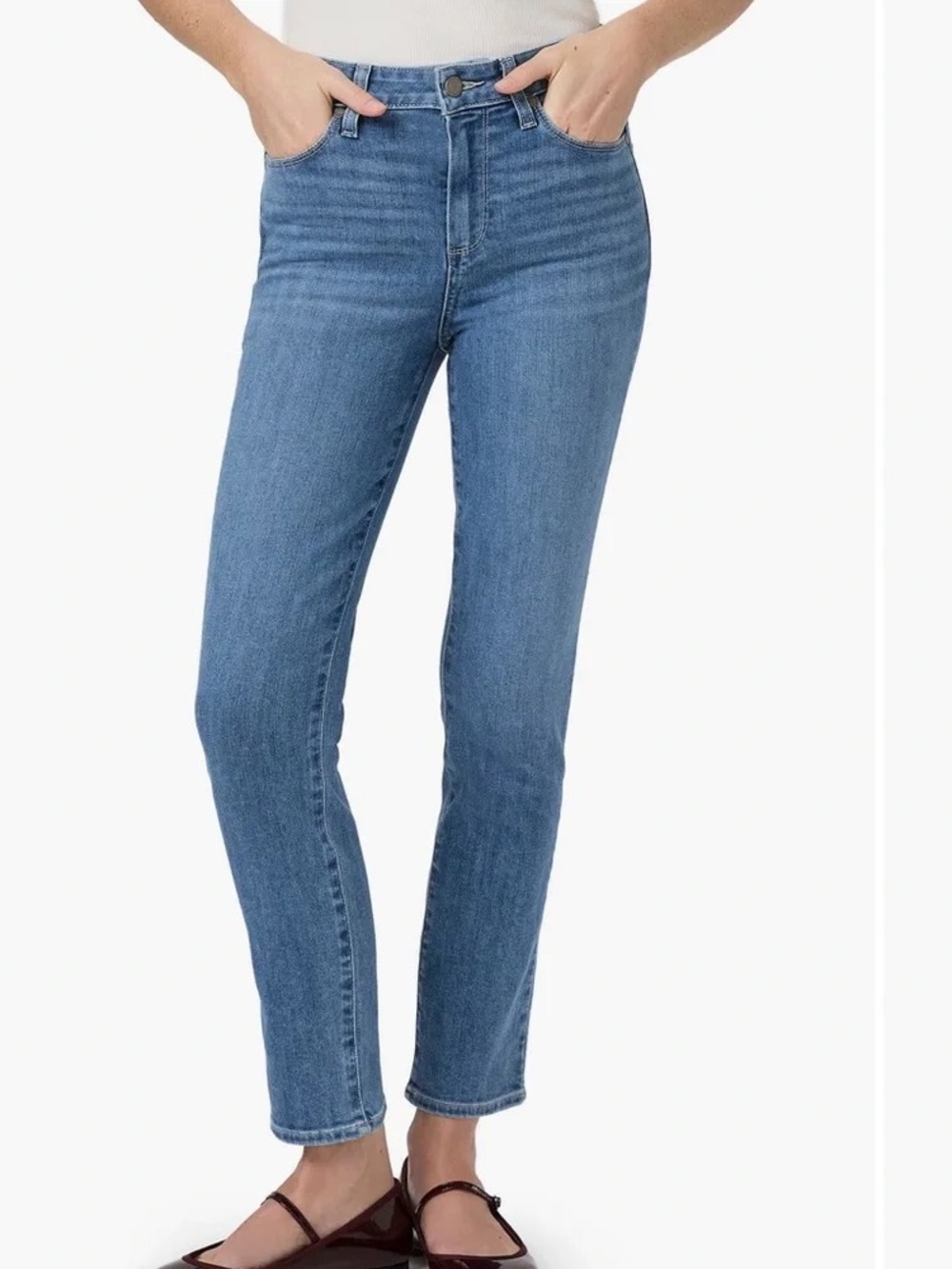 PAIGE Hoxton Slim Jeans in Medium Blue